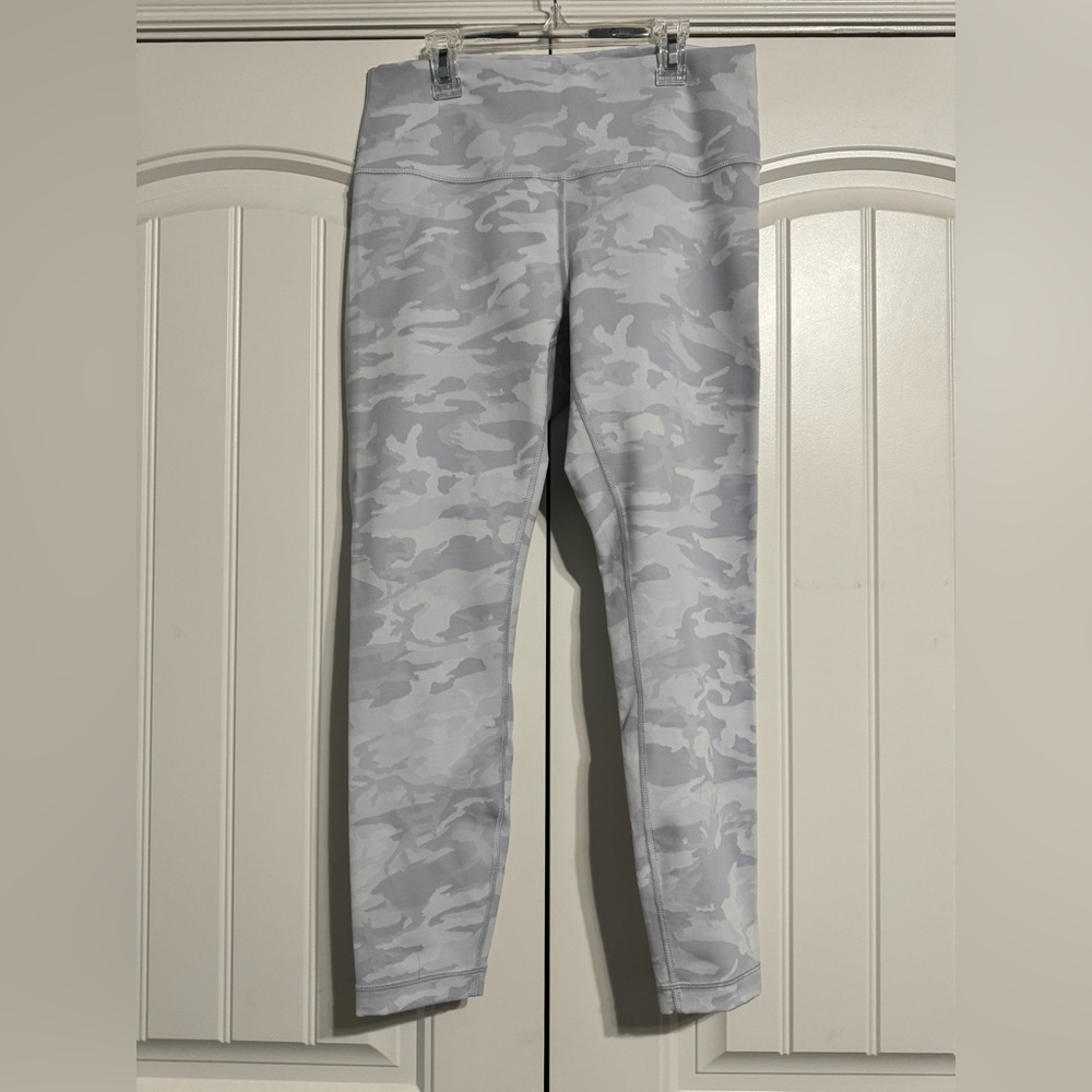 Lululemon Wunder Under HighRise Tight 25" Incognito Camo Jacquard Alpine White